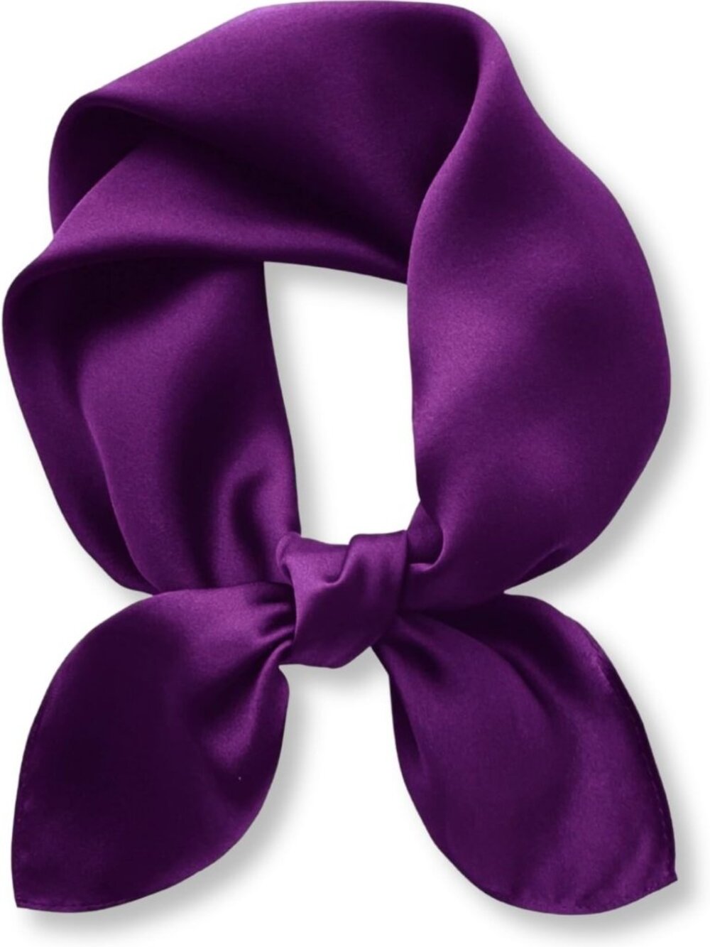 100% Pure Mulberry Silk Scarf for Women - 26" Square Solid Color Accessory